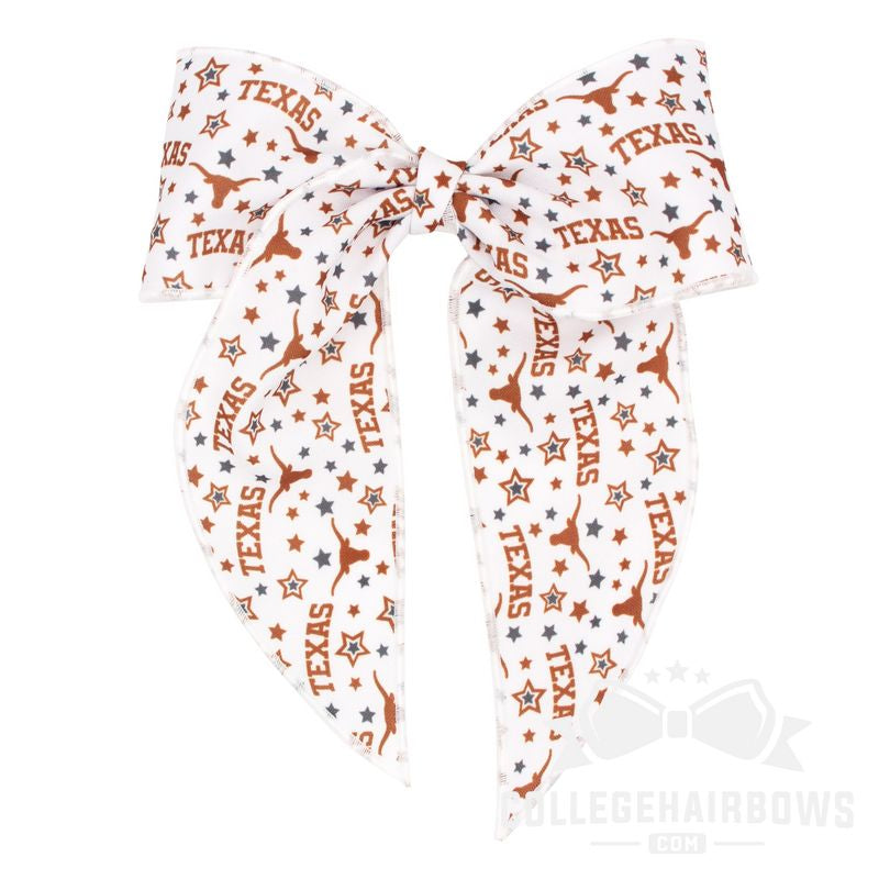 University of Texas King Logo Print Knot Bowtie with Tails