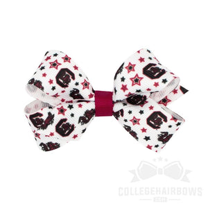 South Carolina Mini Signature Logo Print Grosgrain Hair Bow