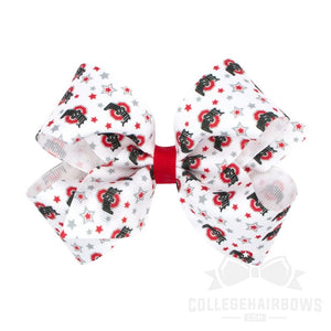 Ohio State Medium Logo Print Grosgrain Hair Bow