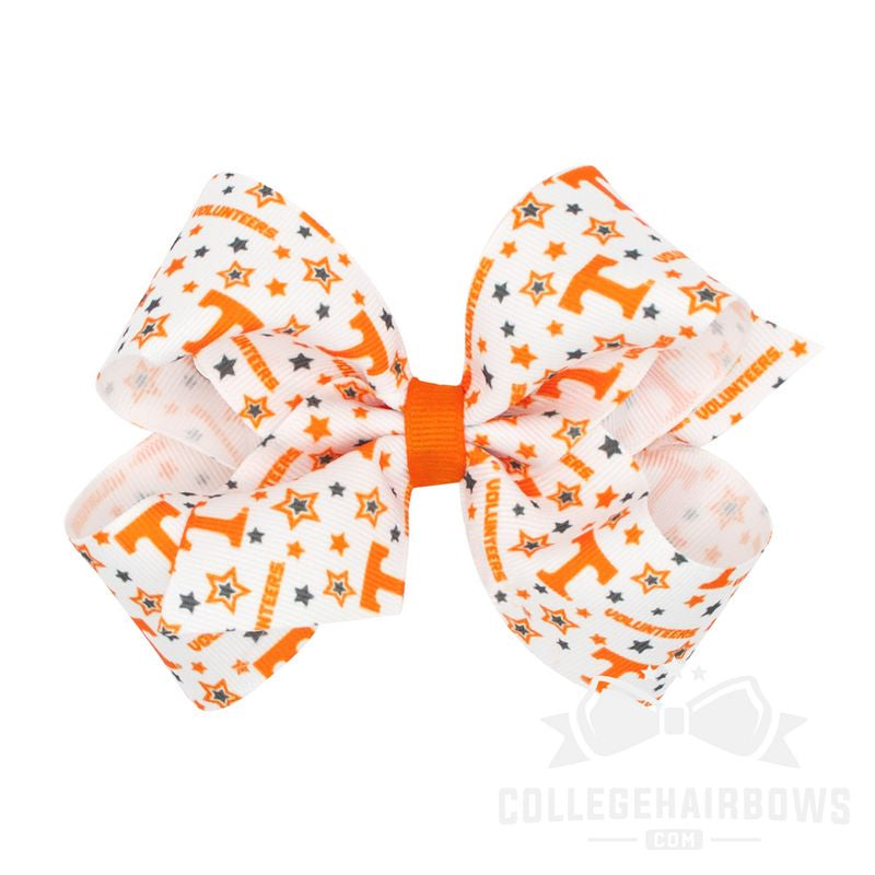 Medium Signature Collegiate Logo Print Grosgrain Hair Bow