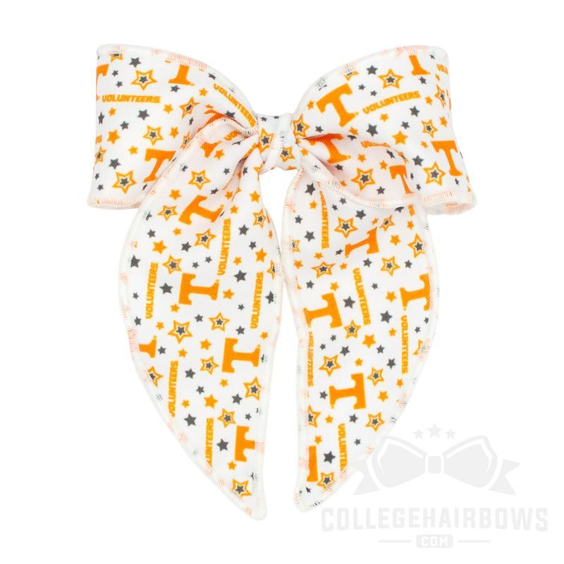 University of Tennessee Medium Signature Logo Print Fabric Bowtie With Knot and Tails