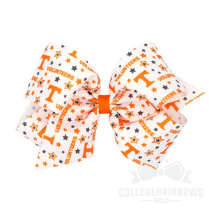 University of Tennessee King Logo Print Grosgrain Hair Bow