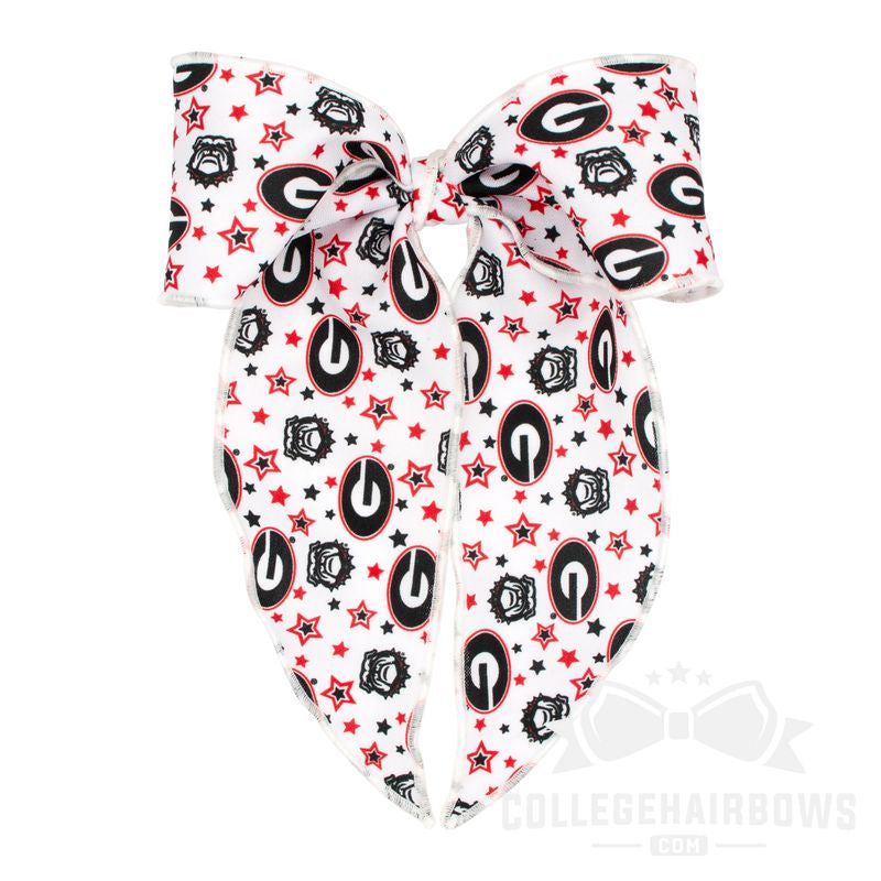 Georgia King Logo Print Knot Bowtie with Tails