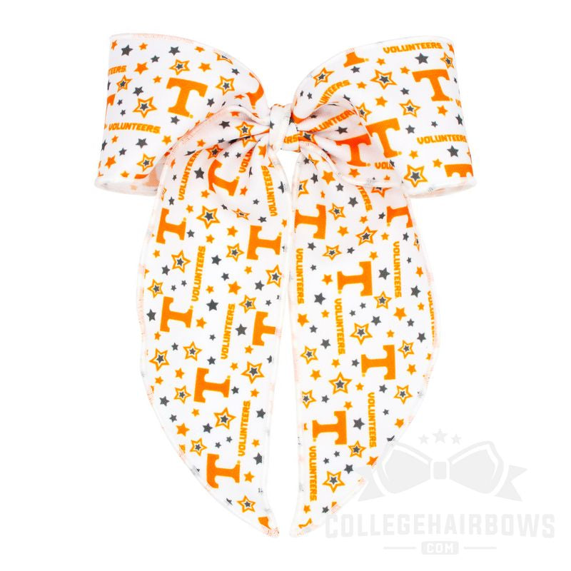 University of Tennessee King Signature Logo Print Fabric Bowtie With Knot and Tails