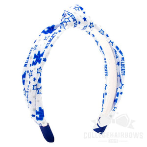 Kentucky Logo Print Soft Ripple-Textured Knot Wrap Headband