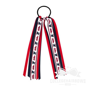 Ole Miss Logo Print Streamer Pony
