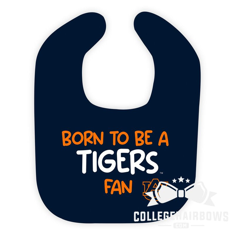 Auburn Print Design Toddler Bib