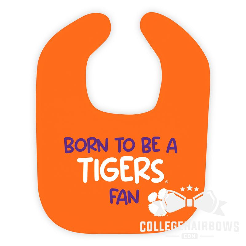 Clemson Print Design Toddler Bib